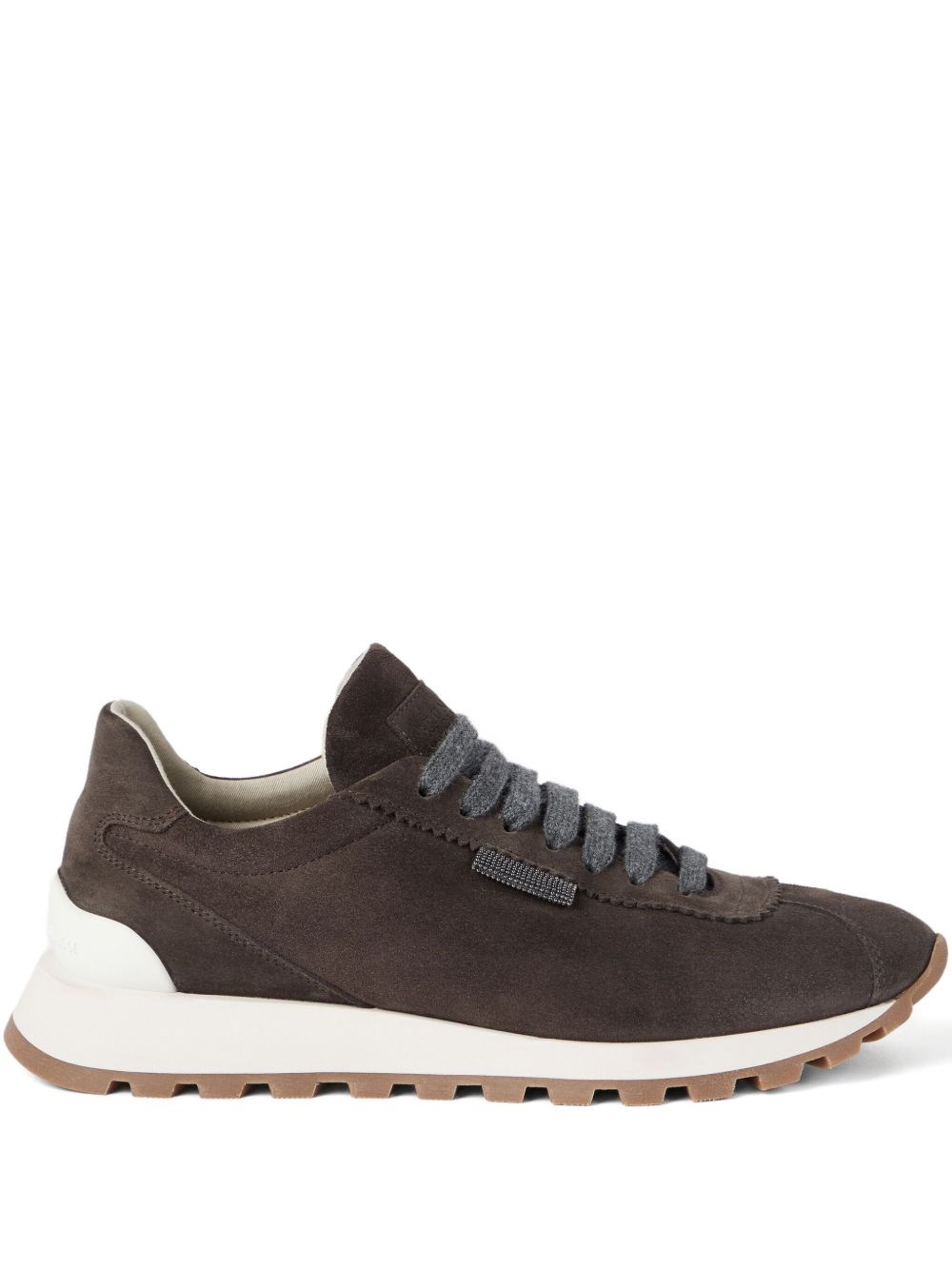 Brunello Cucinelli Suede Sneakers In Multi