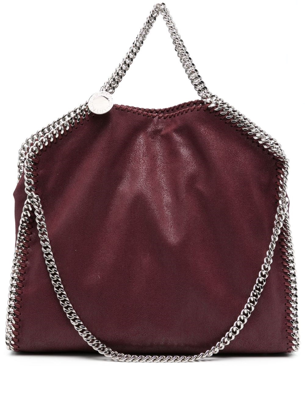 Stella Mccartney Falabella Fold-over Tote Bag In Red