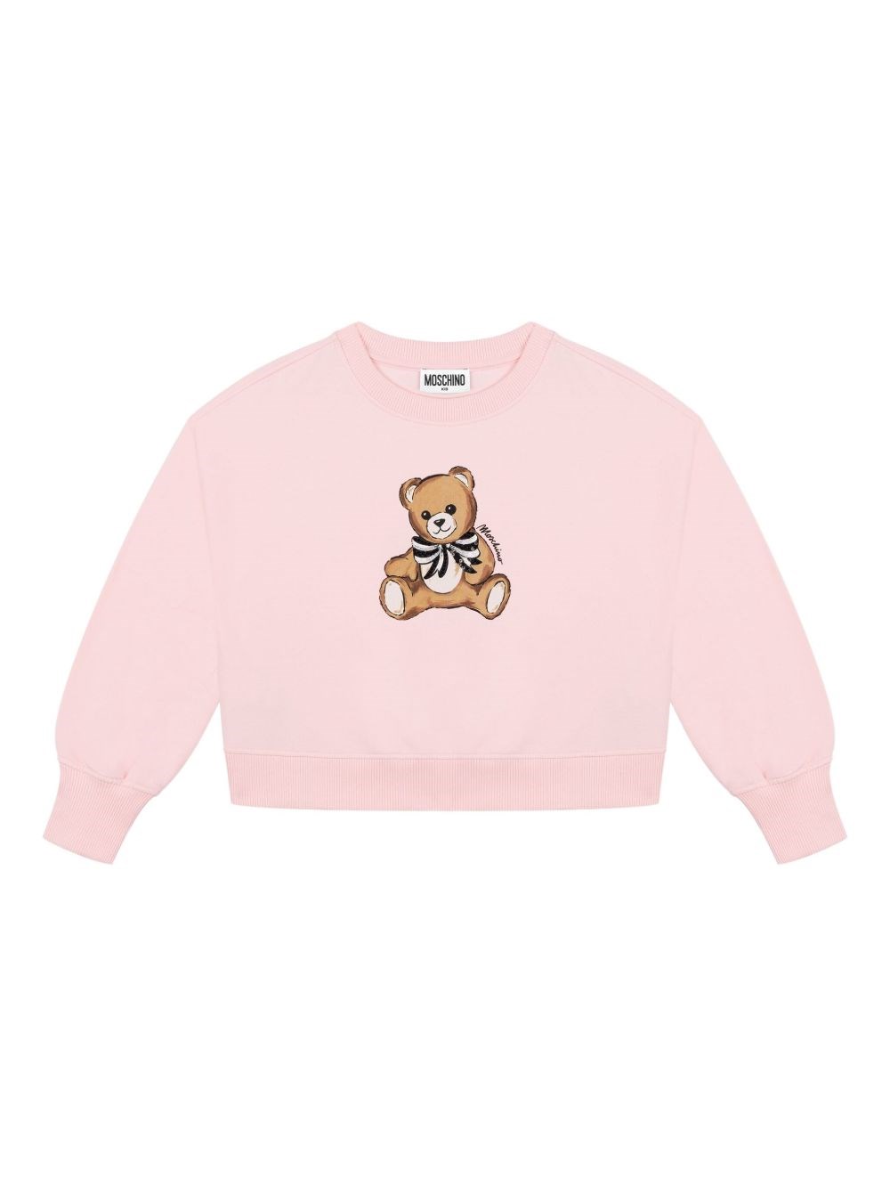 Moschino Kids Teddy Bear Print Sweatshirt In Pink