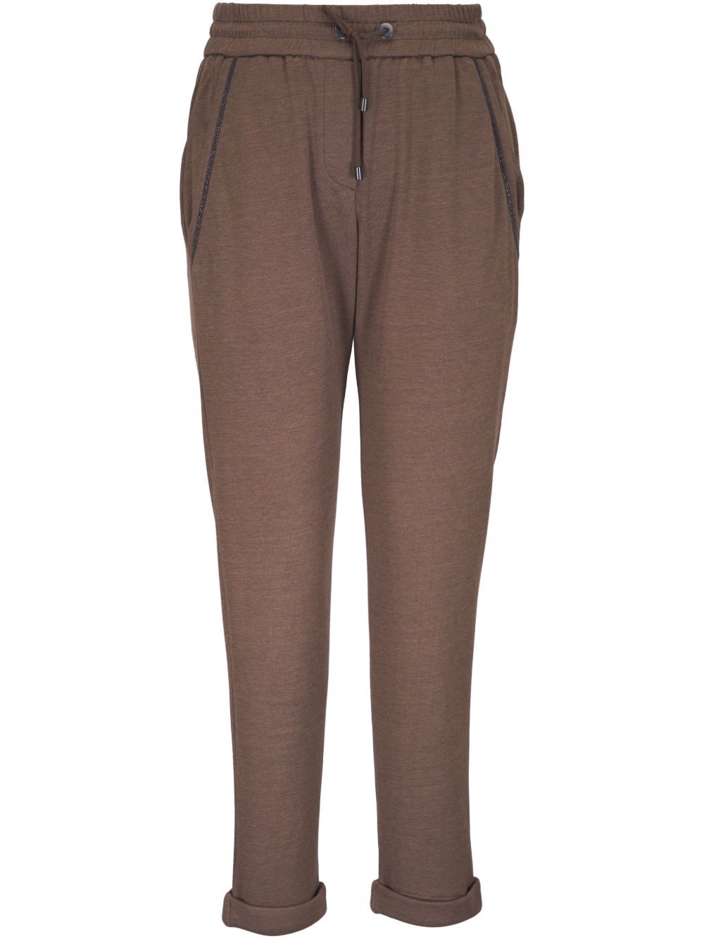 Brunello Cucinelli Brown Leggings In Brown