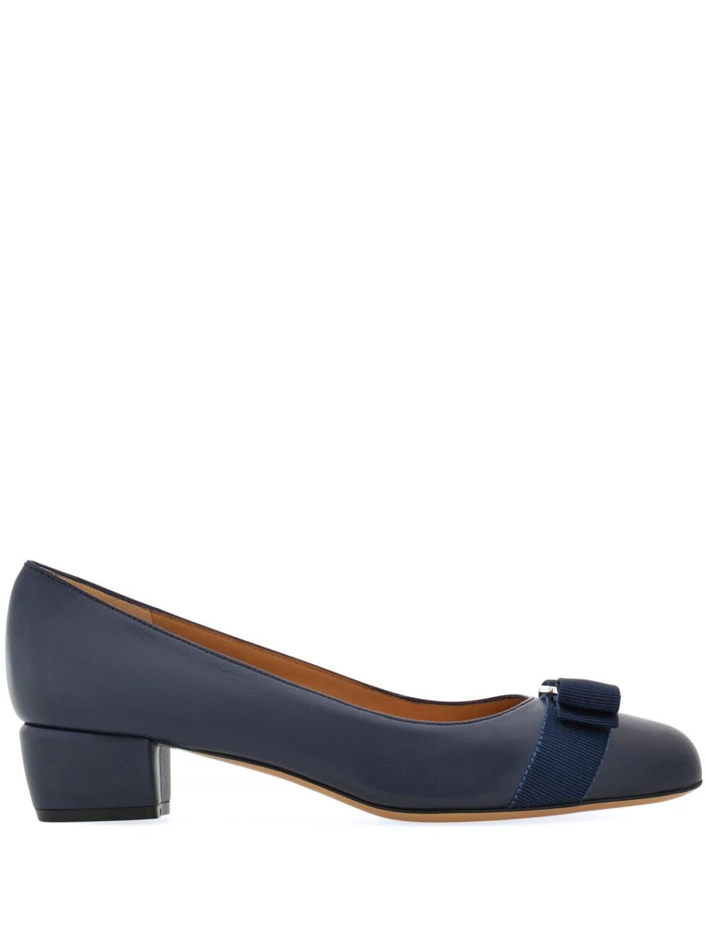 Ferragamo Vara 30mm Leather Pumps In Animal Print
