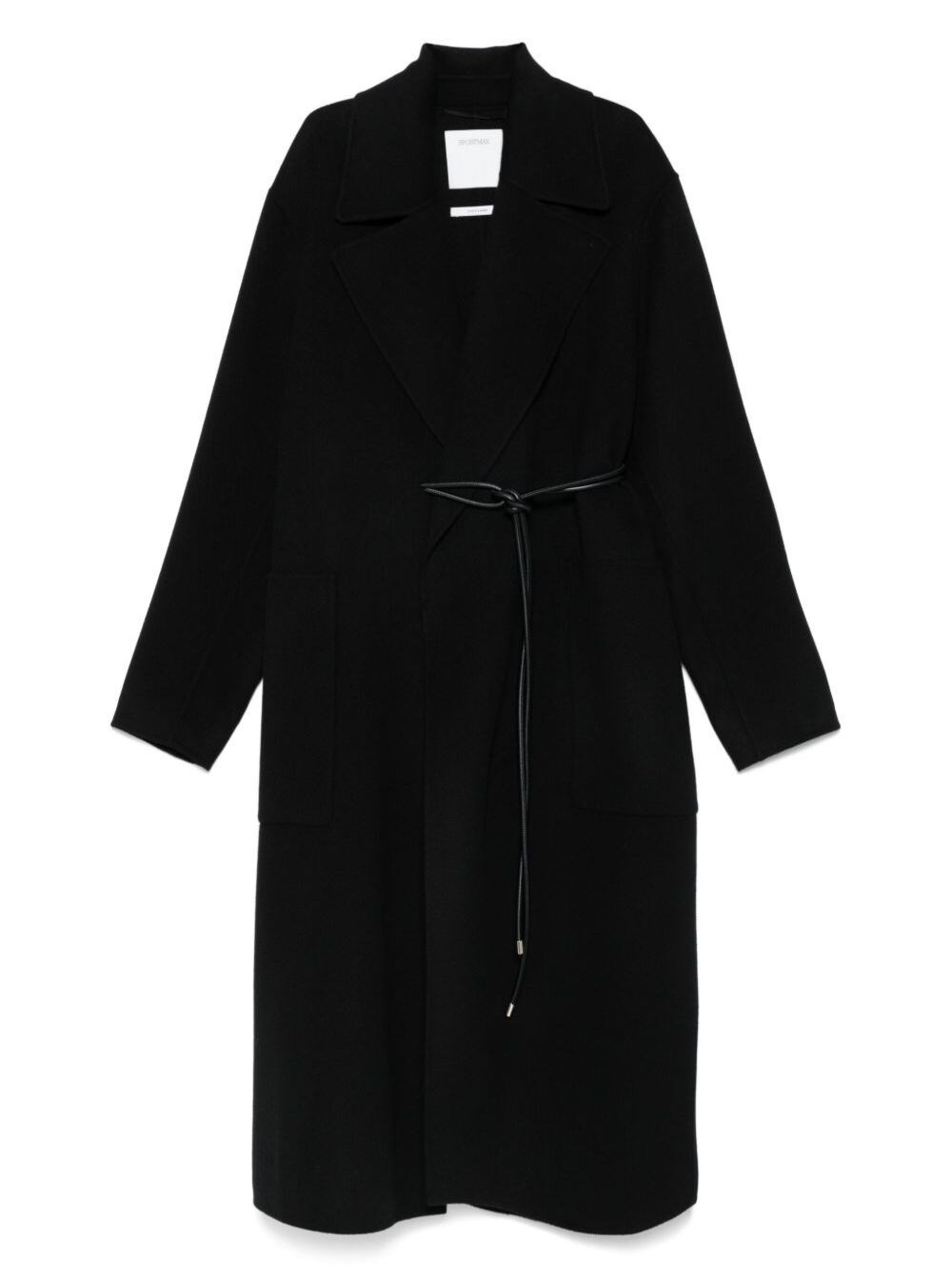 Sportmax Black Abbot Coat In Black