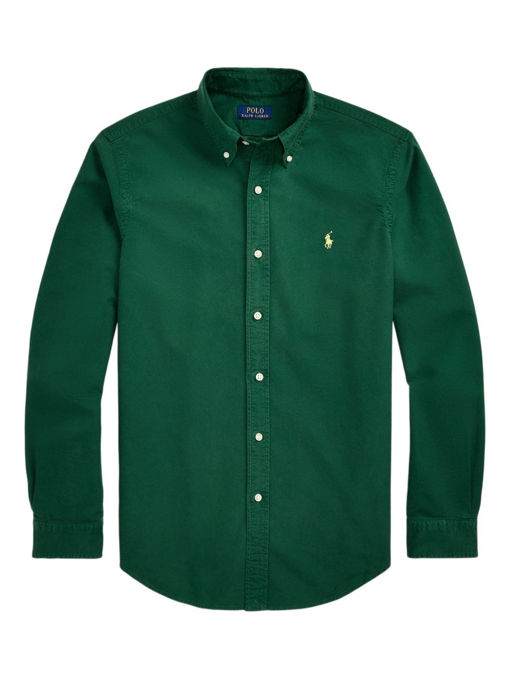 Polo Ralph Lauren Long Sleeve Cotton Shirt In Green