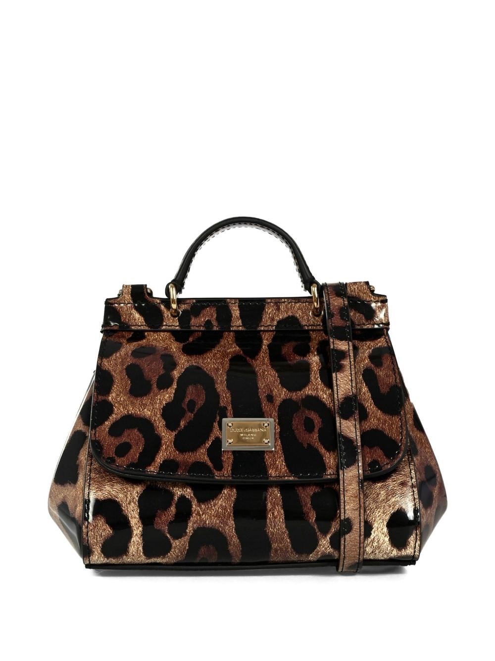 Dolce & Gabbana Kids Leopard Print Shoulder Bag In Multi