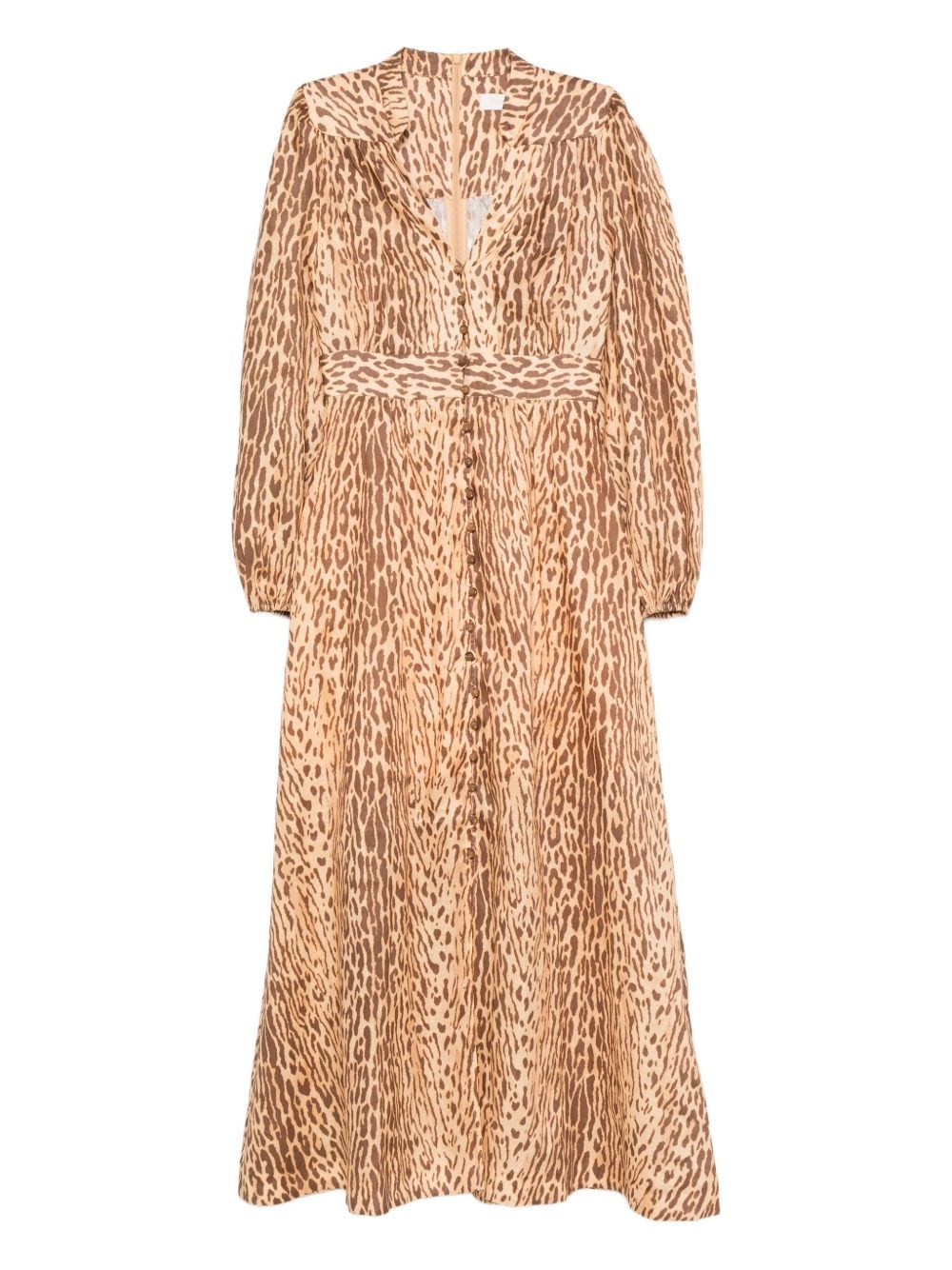 Zimmermann Leopard Print Dress In Animal Print
