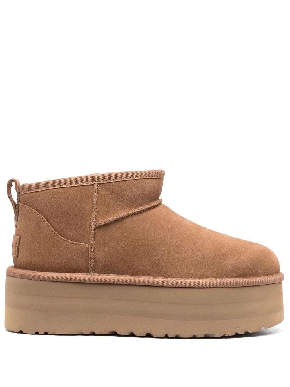 Ugg Classic Ultra Mini Boots With Elevated Sole In Brown