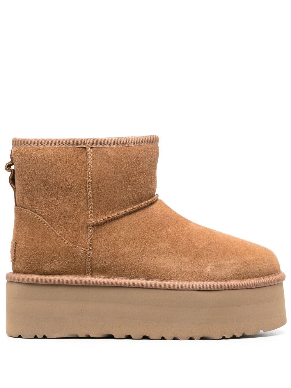 Ugg Classic Mini Platform Chestnut Boots In Brown