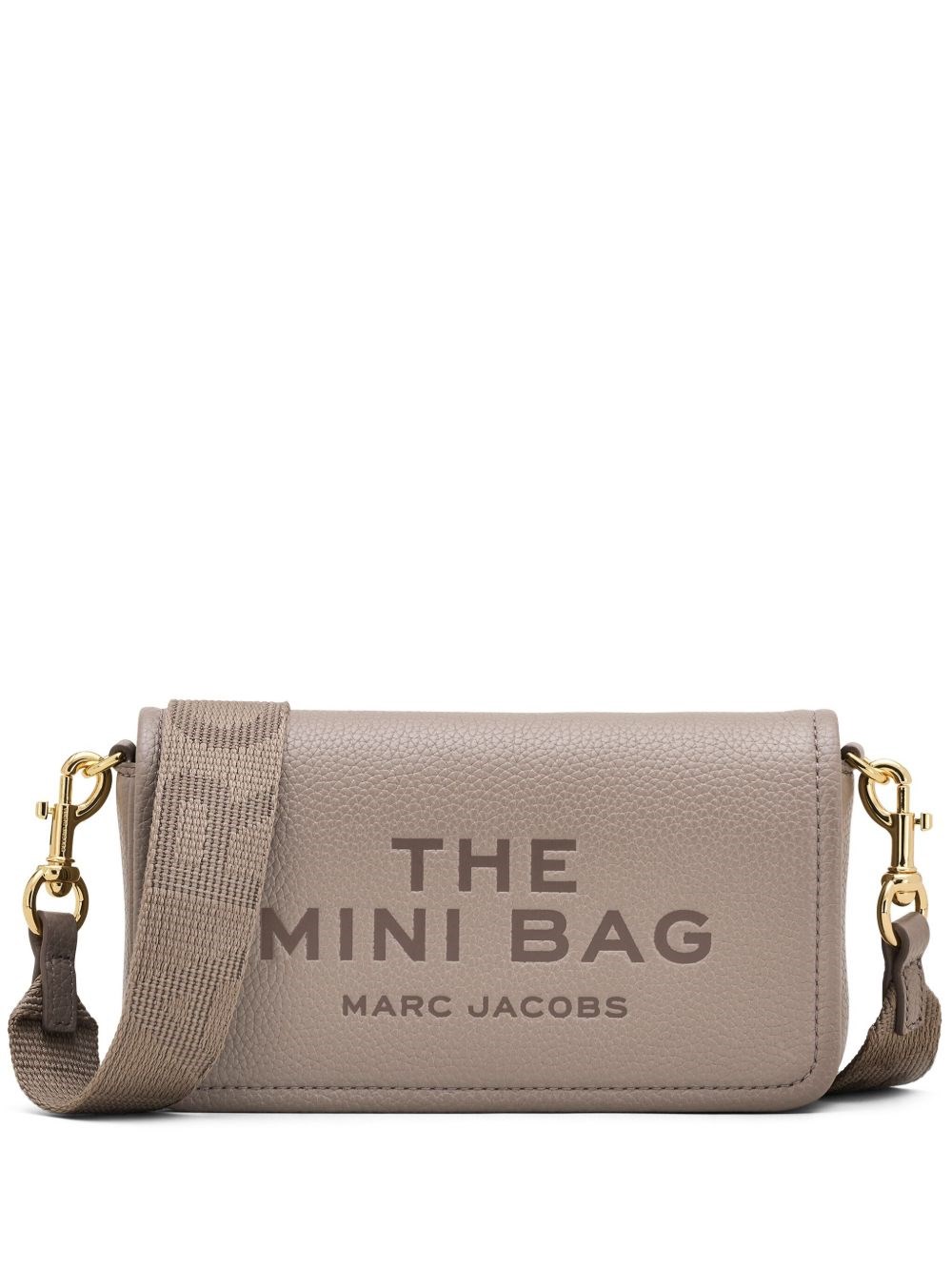 Marc Jacobs The Leather Mini Shoulder Bag In Gray