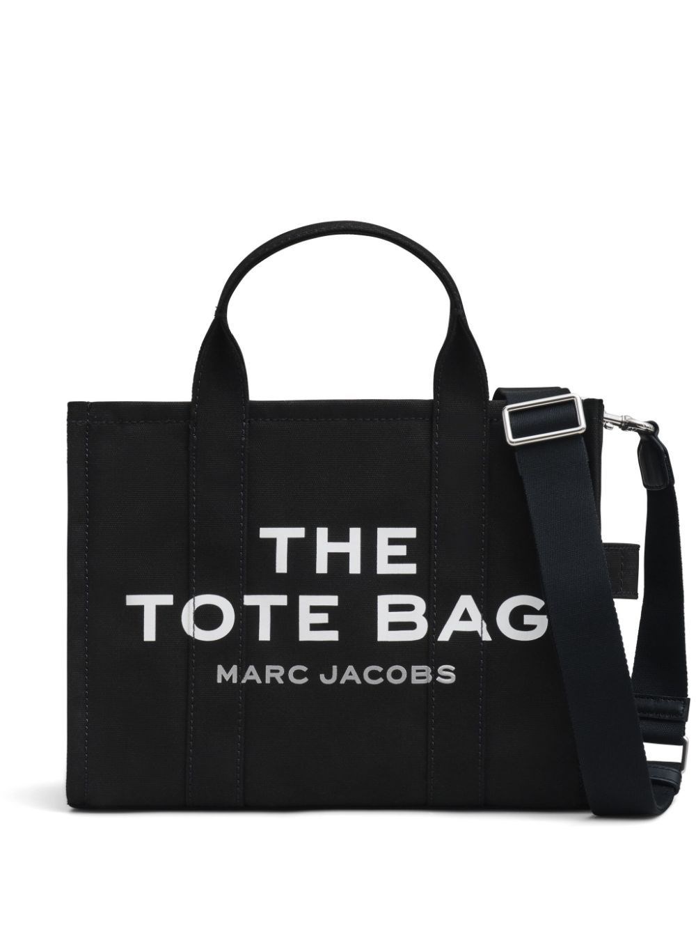 Marc Jacobs Medium Canvas Tote Bag In Black