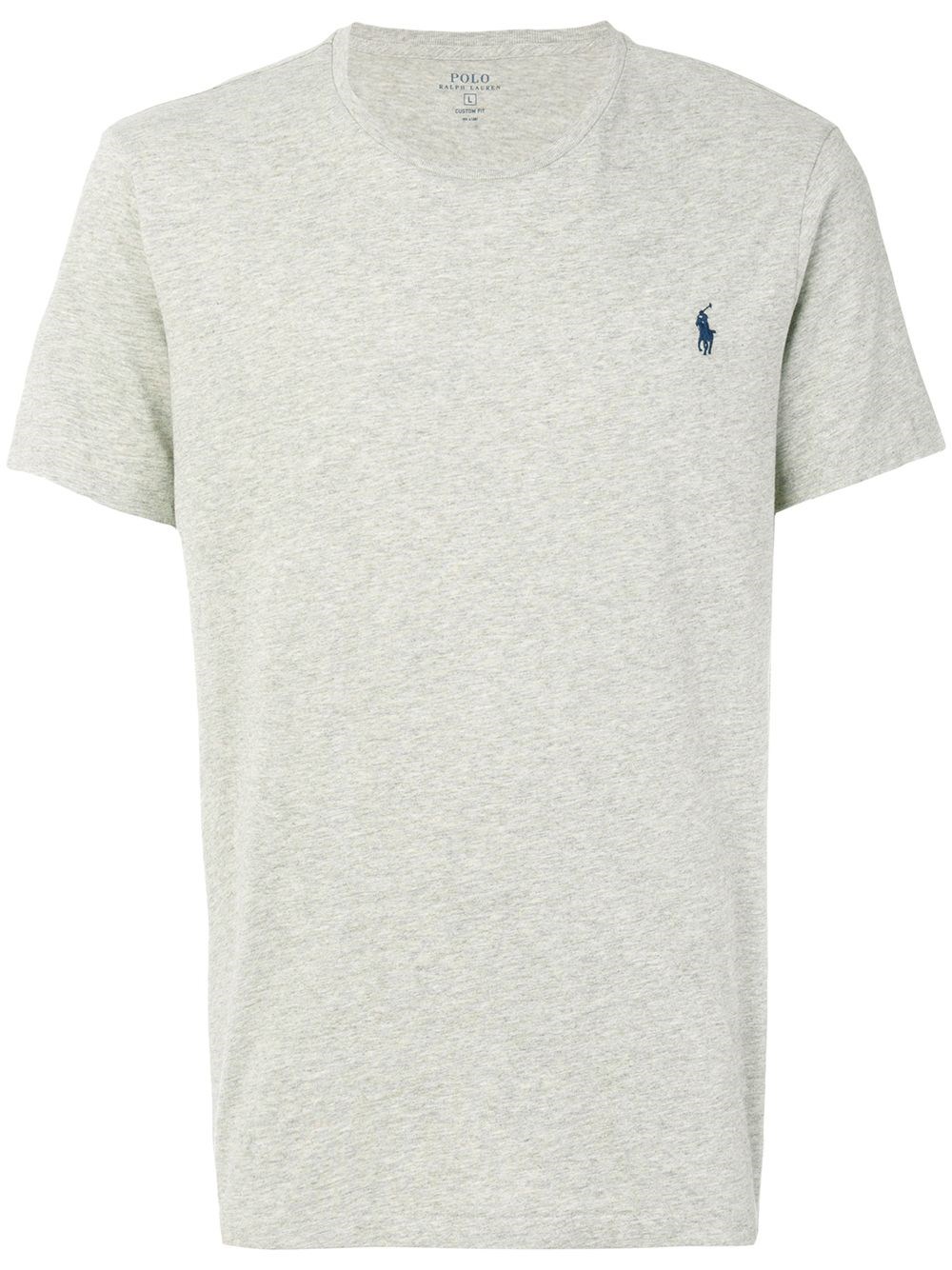 Polo Ralph Lauren Embroidered T-shirt In Gray
