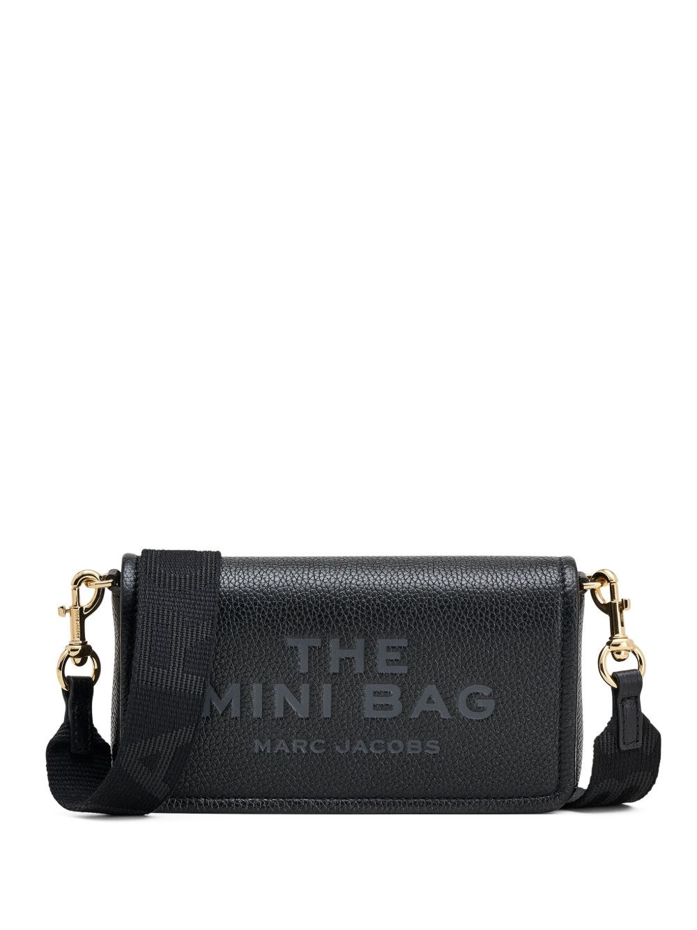 Marc Jacobs The Leather Mini Shoulder Bag In Black