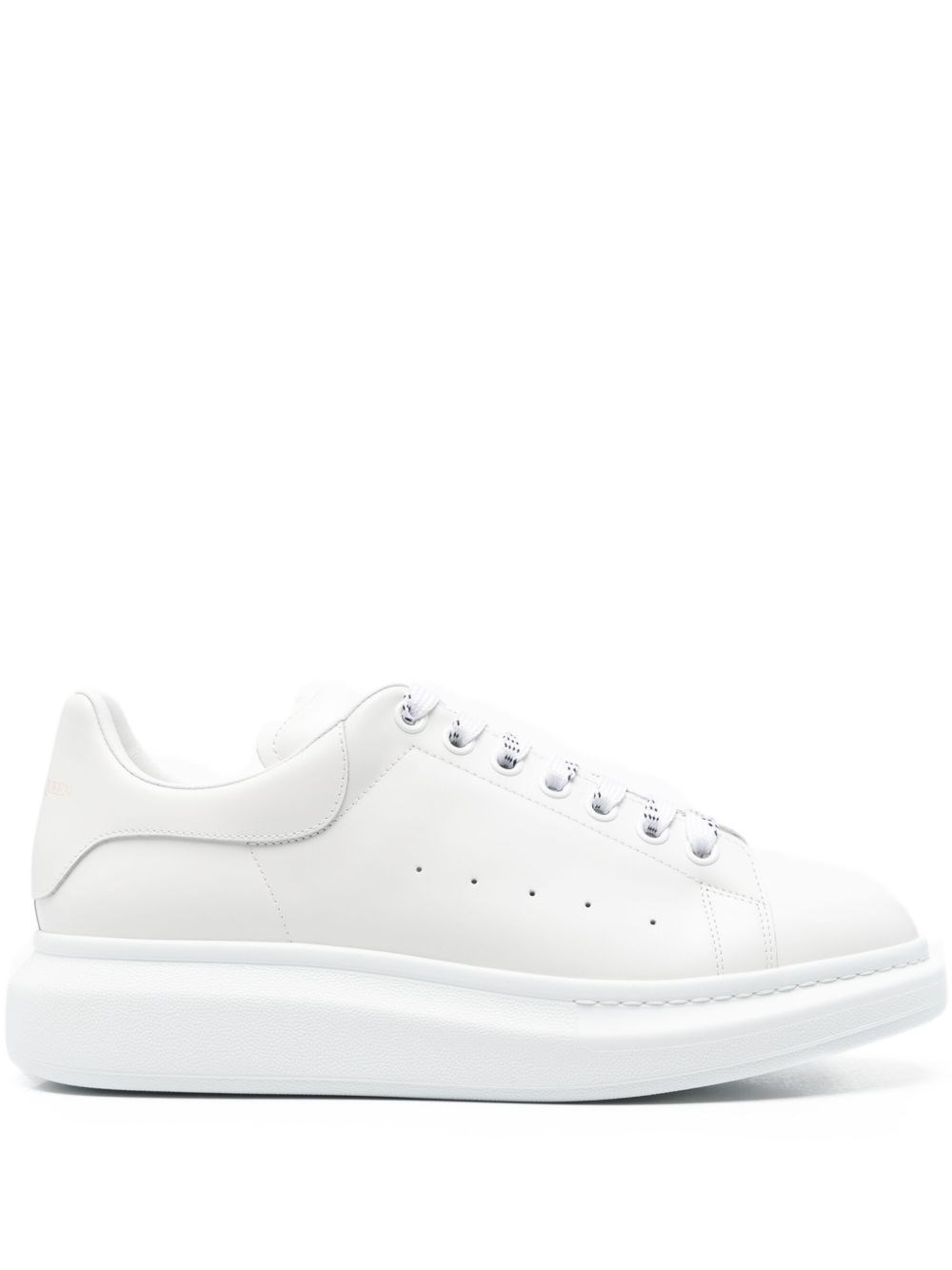 Alexander Mcqueen Oversized Leather Sneakers In White