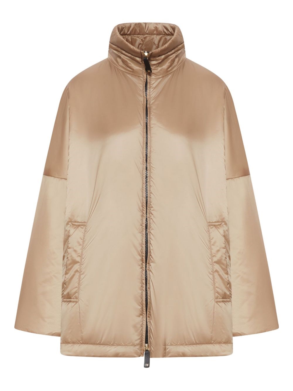 Max Mara The Cube Max Mara High Collar Zip Jacket In White