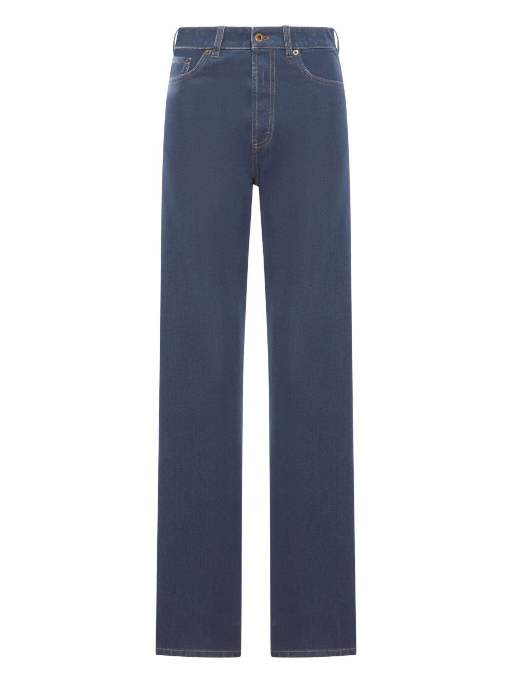 Miu Miu Embroidered Jeans In Blue