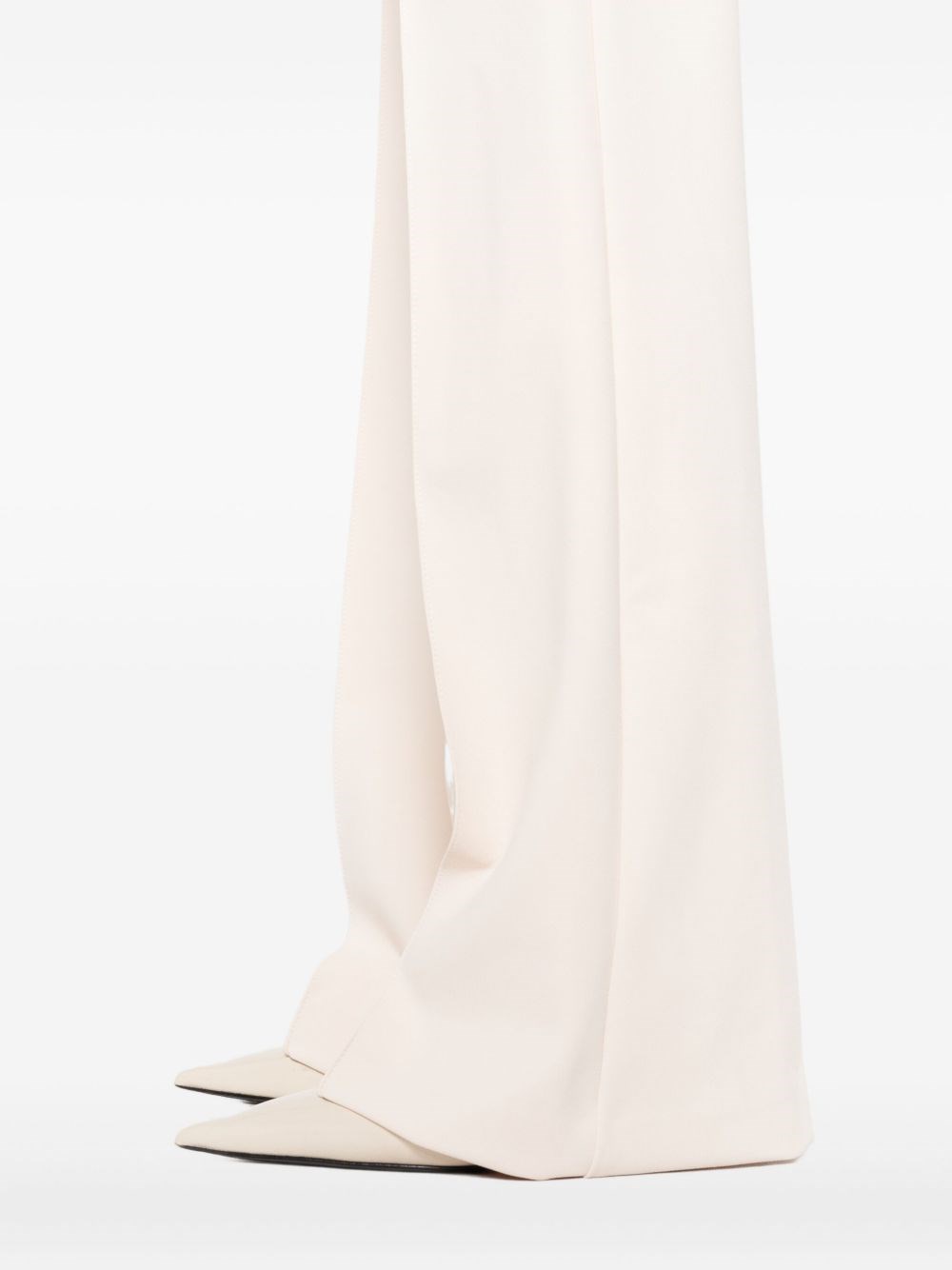 Elisabetta Franchi Denim Trousers In White