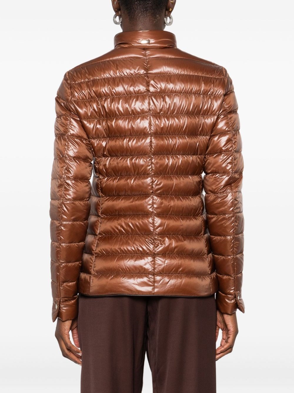 Herno Women's Brown Down Jacket In Brown