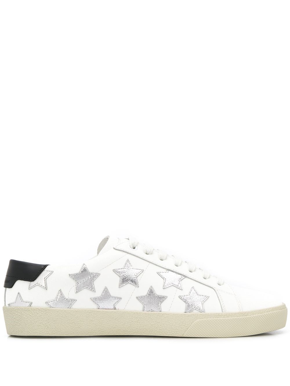 Saint Laurent Court Sneakers In White