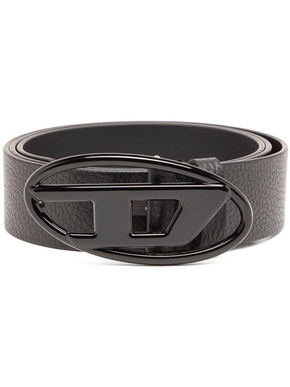 Diesel Black Calfskin Belt