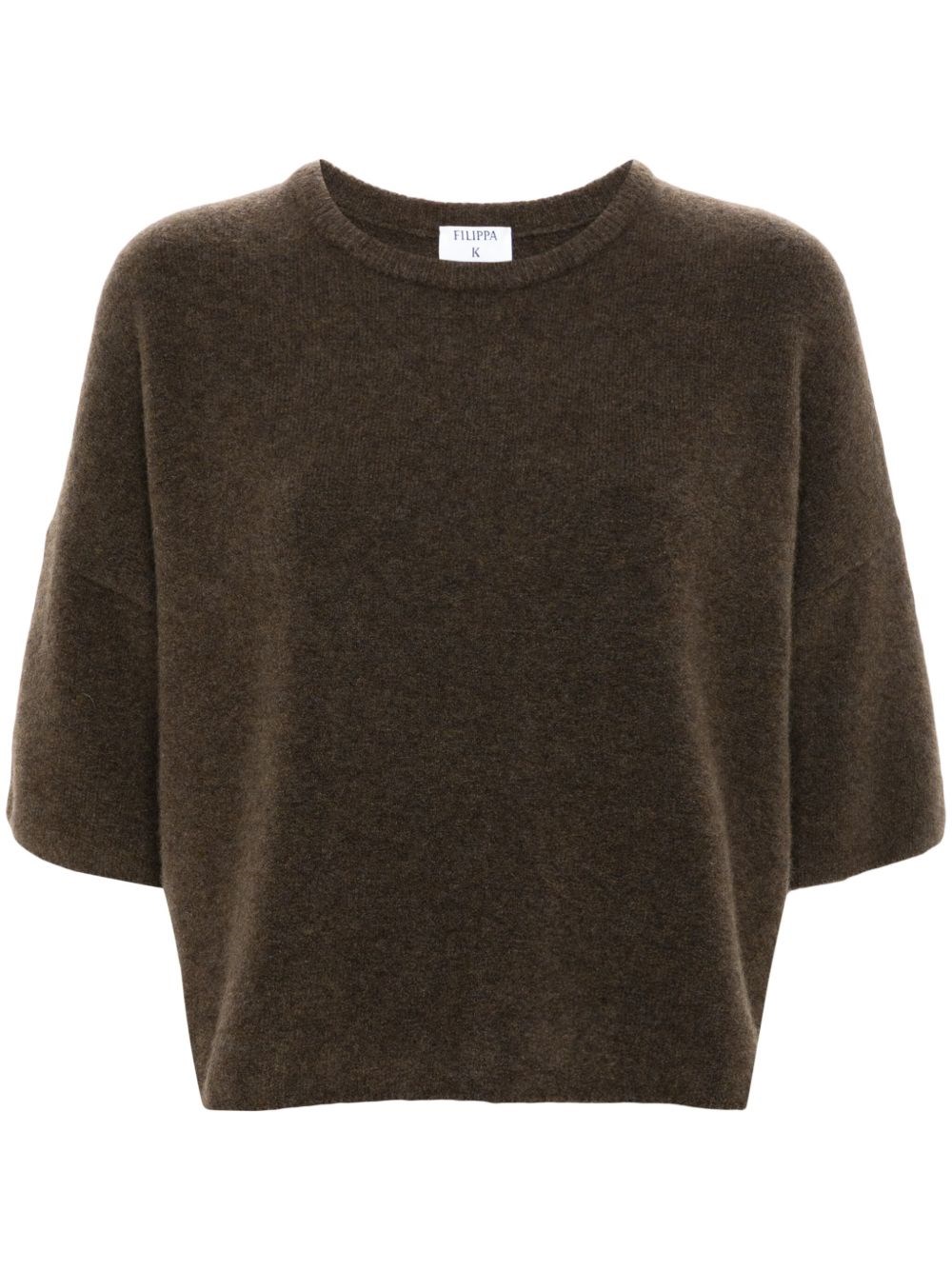 Filippa K Brushed Wool Blend Sweater In Coffee Color In Brown