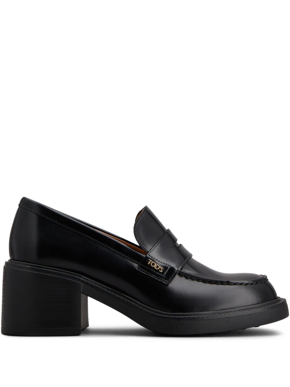 Tod's Leather Loafer In Black
