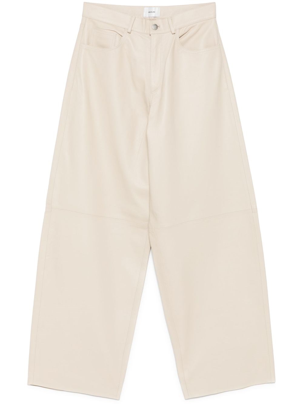 Haikure Wide Leg Classic Trousers In Brown