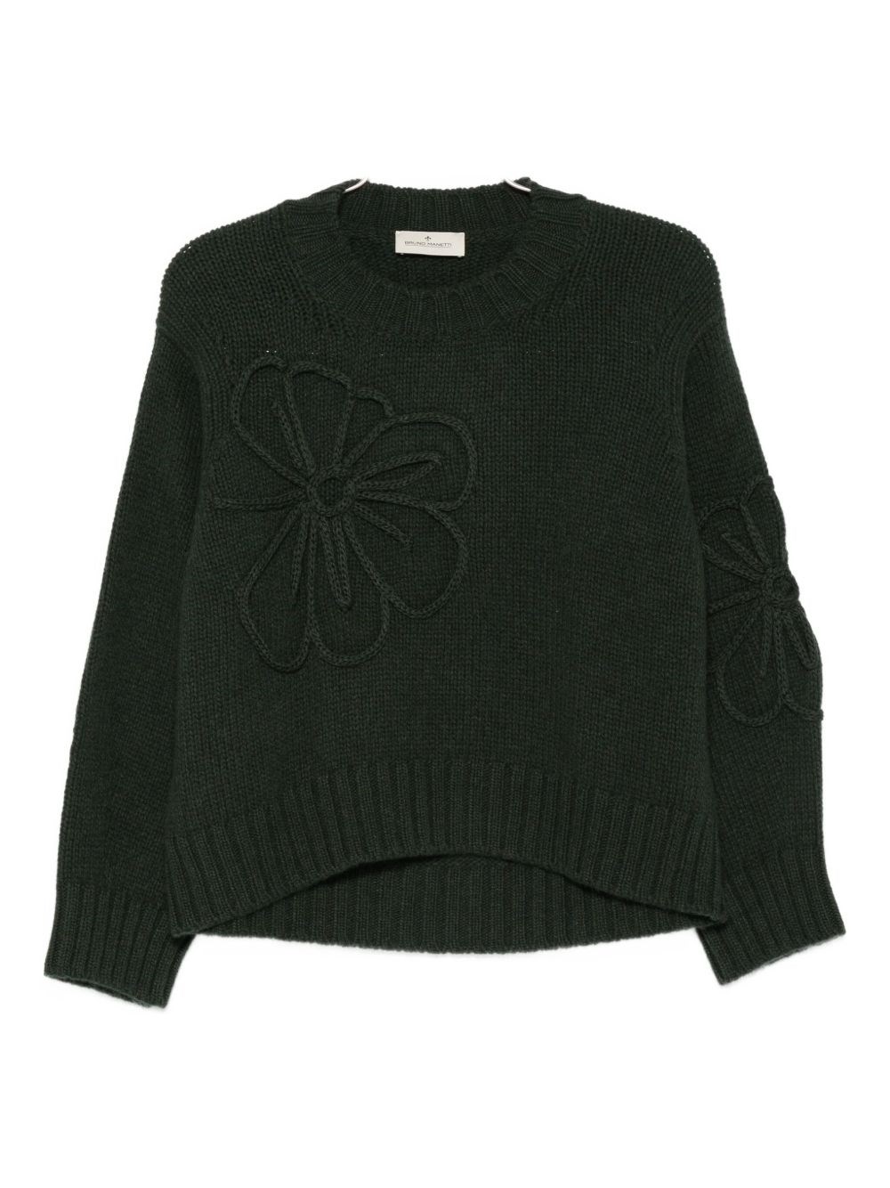 Bruno Manetti Knit Sweater In Green