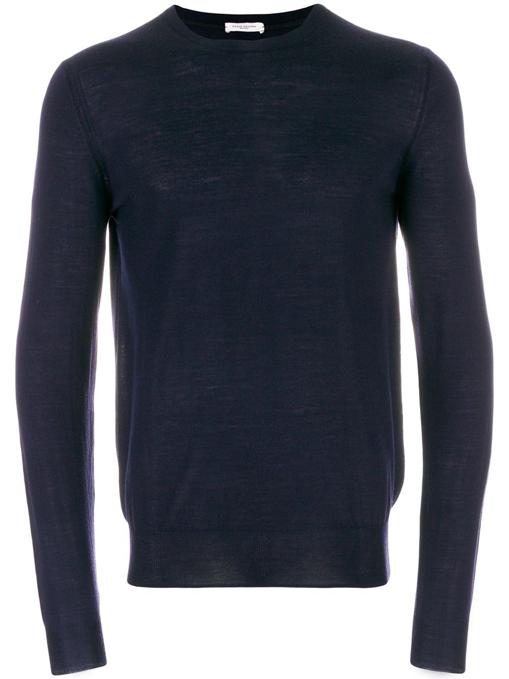 Paolo Pecora Crew Neck Pullover In Blue