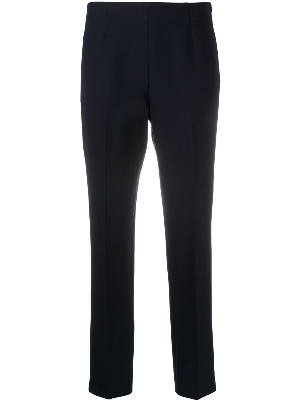 Peserico Cropped Slim Fit Pants In Blue