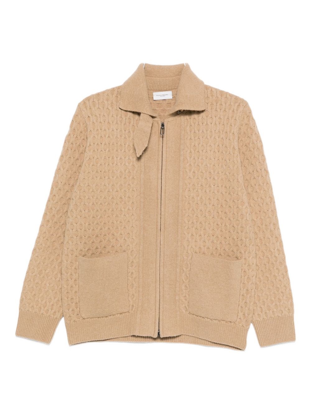 Paolo Pecora Cardigan Jacket In Neutral