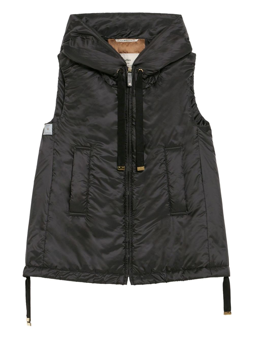 Max Mara The Cube Max Mara Sleeveless Down Jacket In Black