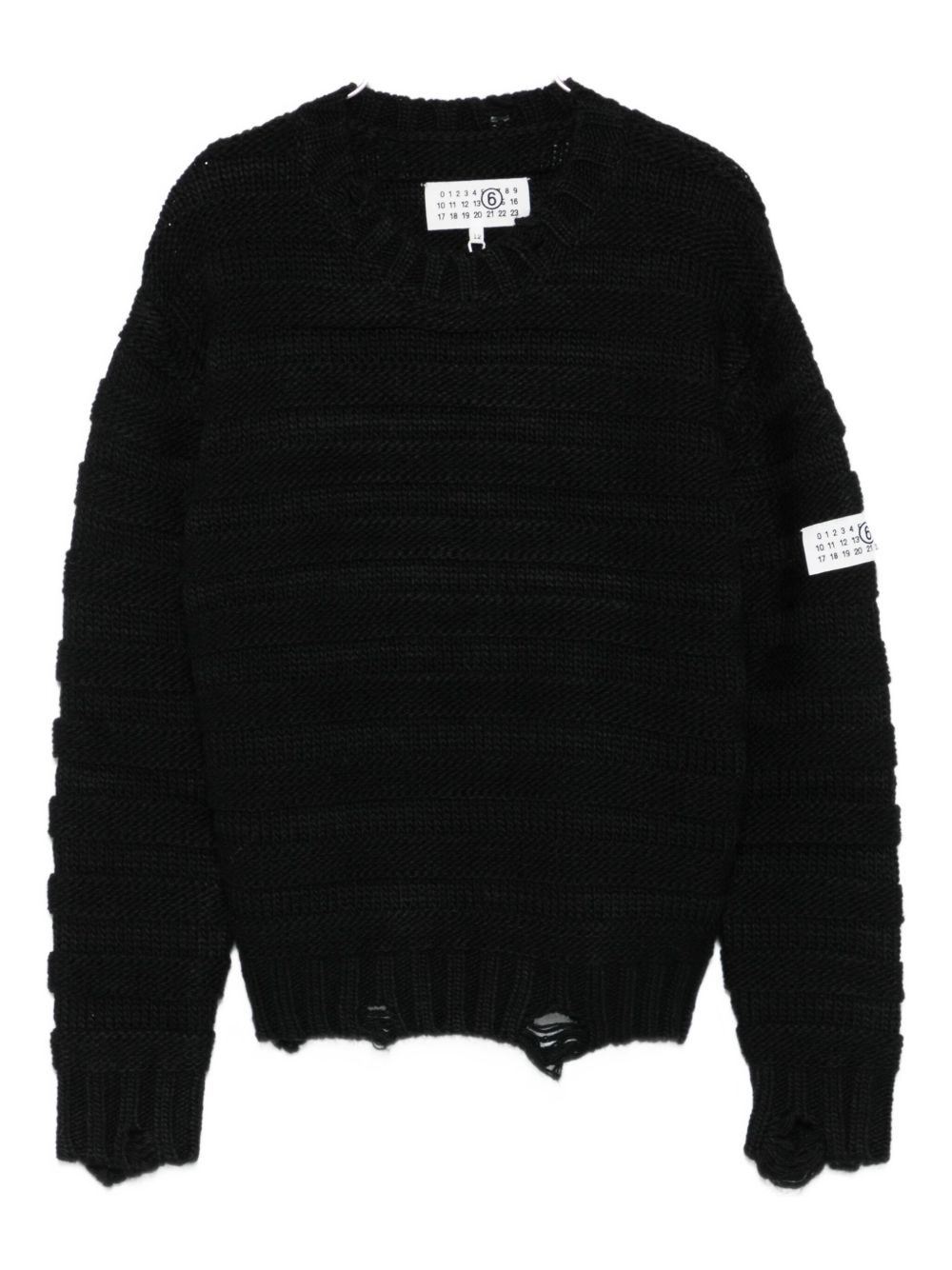 Mm6 Maison Margiela Kids Black Sweater
