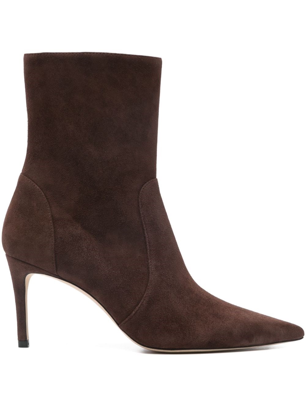 Stuart Weitzman Brown Suede Ankle Boots In Brown
