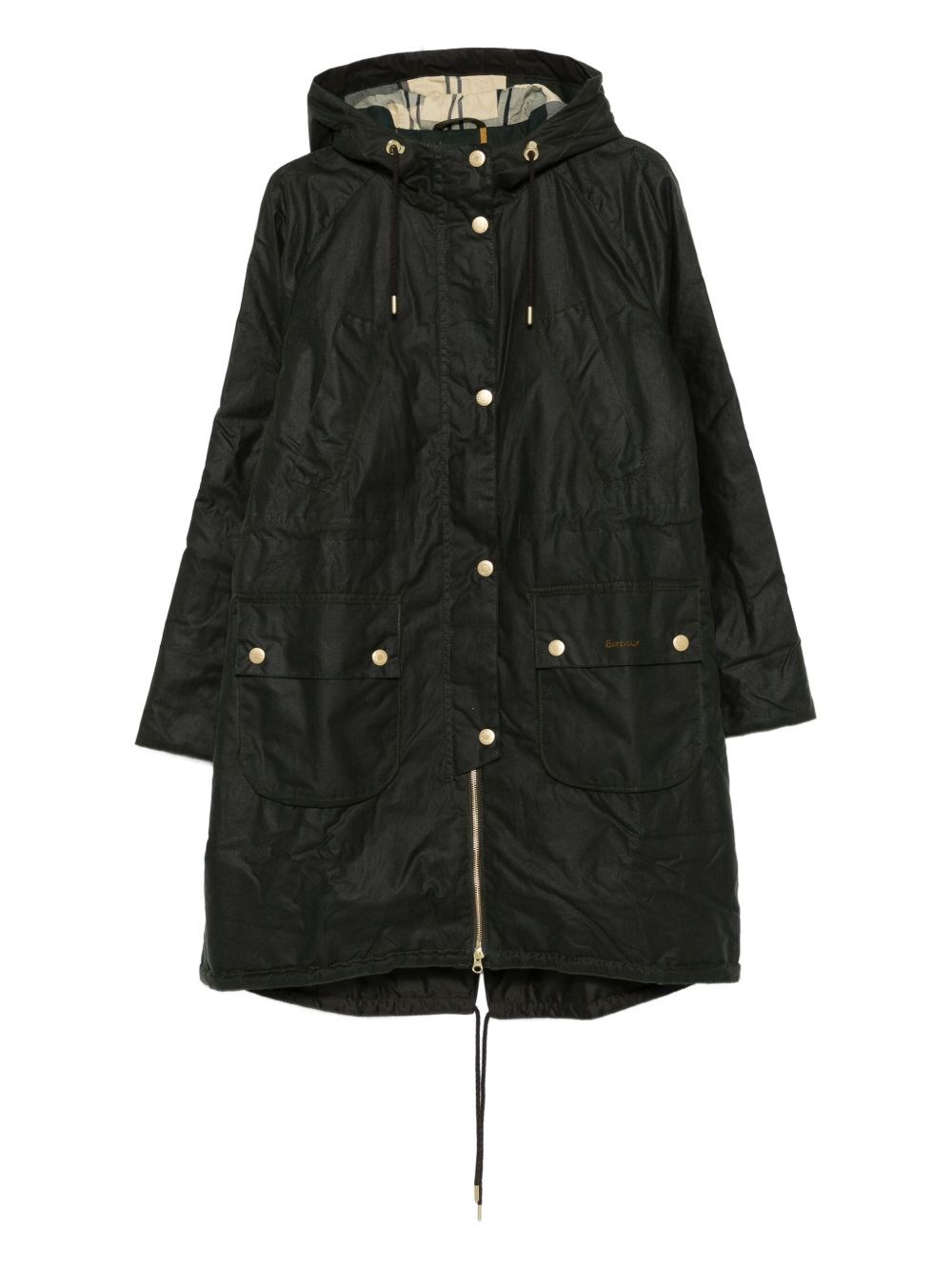 Barbour Hooded Parka In Black