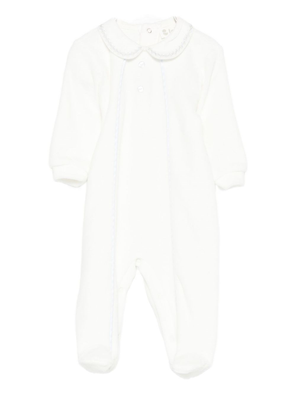 Lalalù Lalalu Collar Romper In White