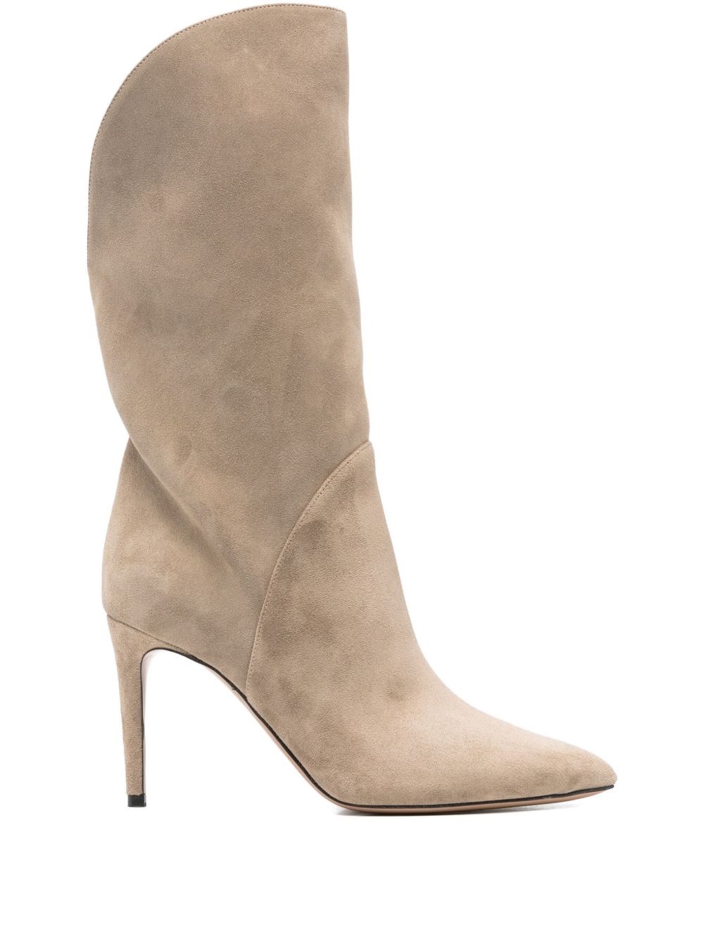 Paris Texas Beige Heeled Boots In Neutral