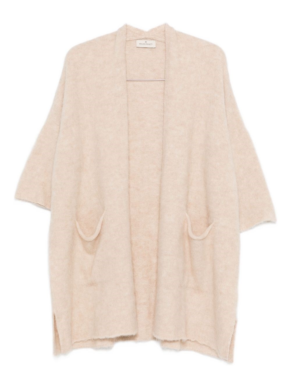 Bruno Manetti Cardigan With Pockets In Neutral