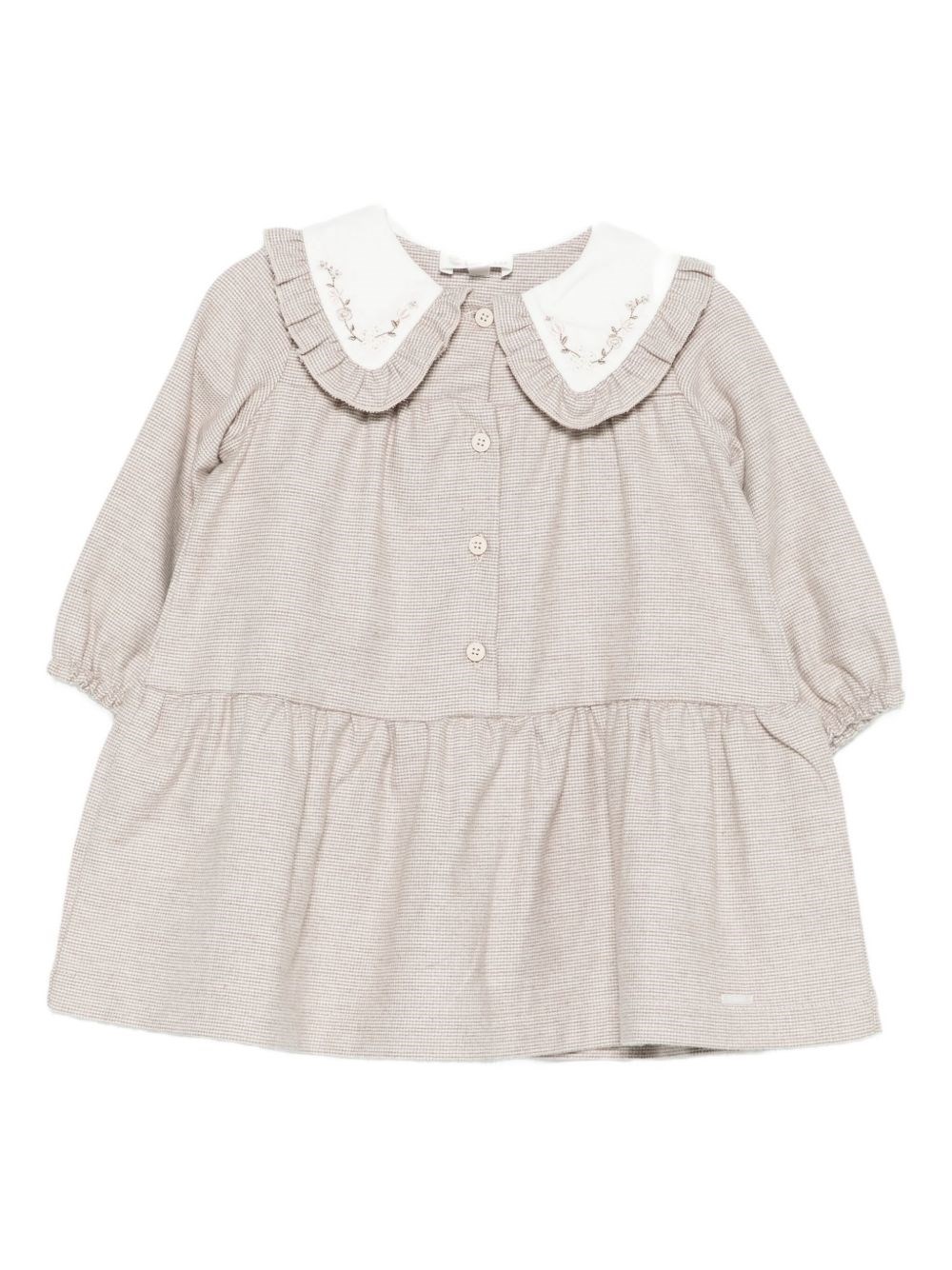 Lalalù Kids' Lalalu Baby Clothing With Ruffled Collar In Neutral