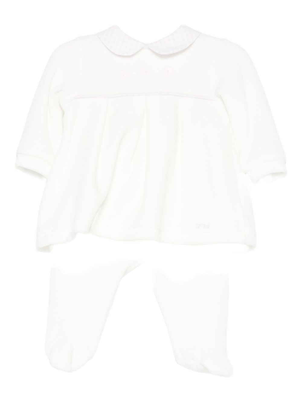 Lalalù Kids' Lalalu' Collar Romper In White