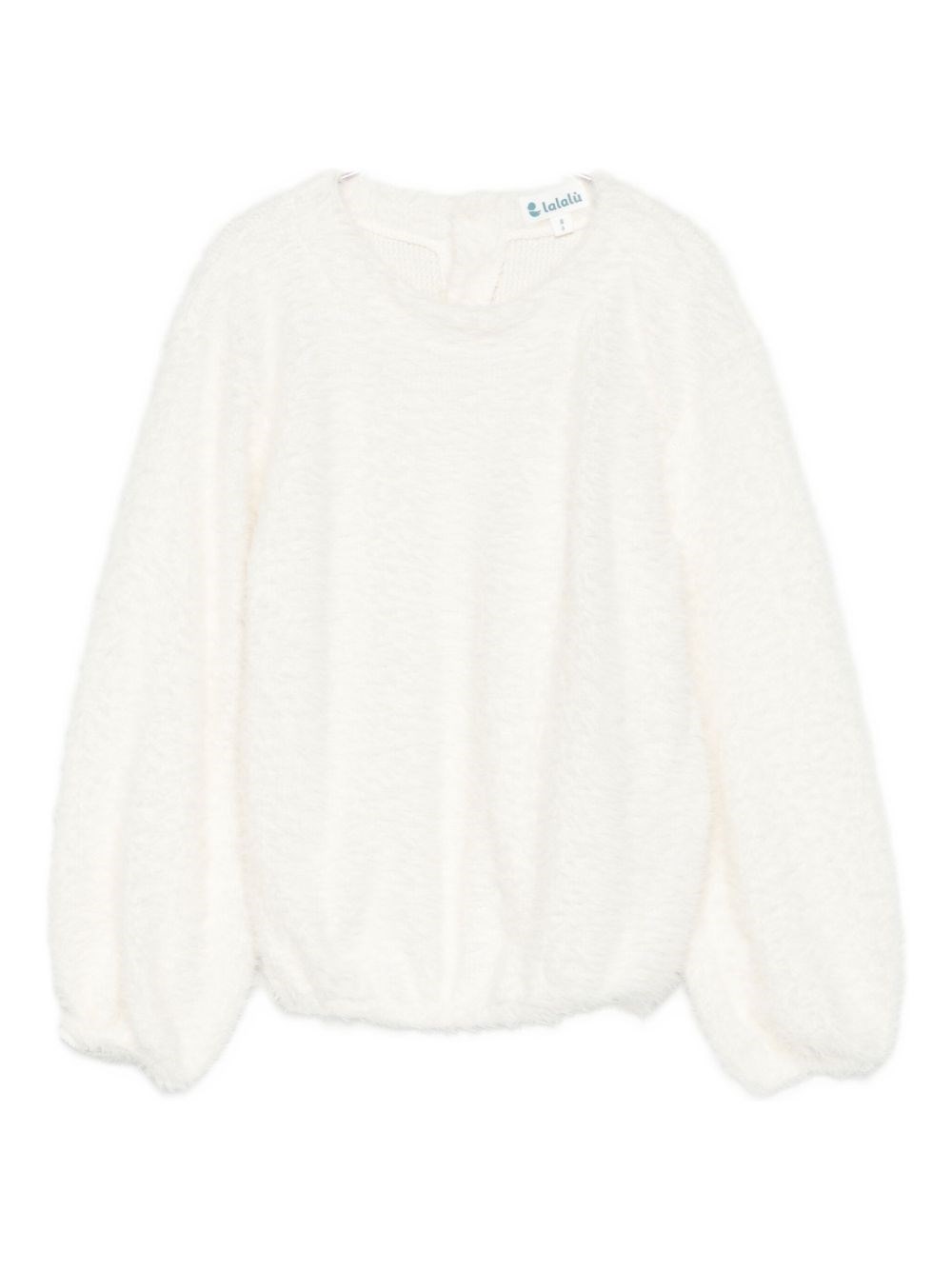 Lalalù Kids' Lalalu Balloon Sleeve Sweater In White