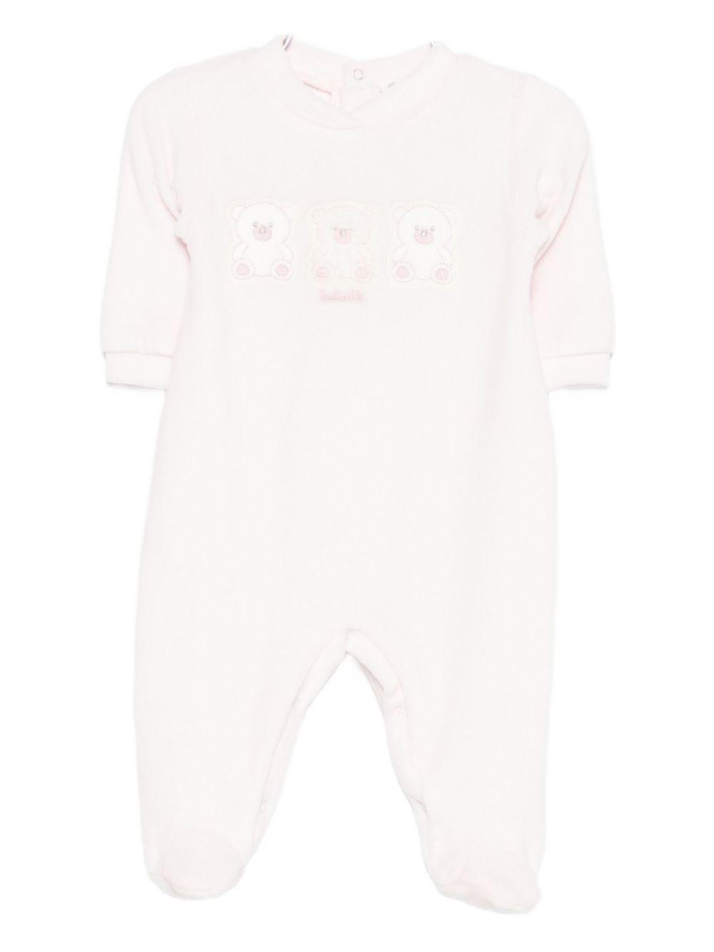 Lalalù Lalalu Embroidered Romper In Pink