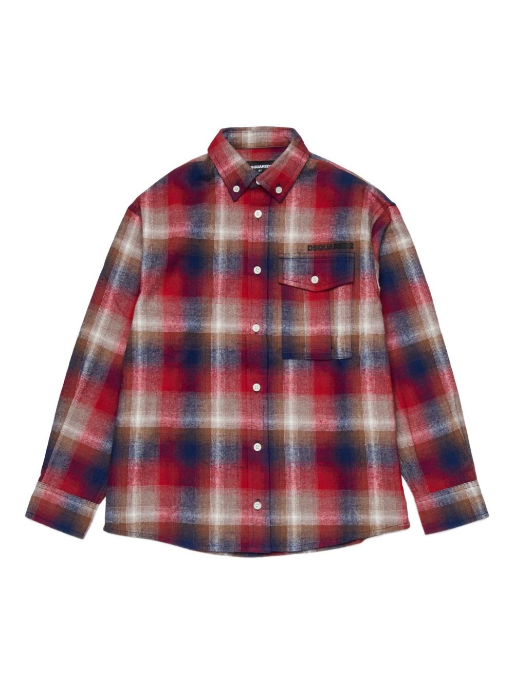 Dsquared2 Kids Cotton Shirt In Red