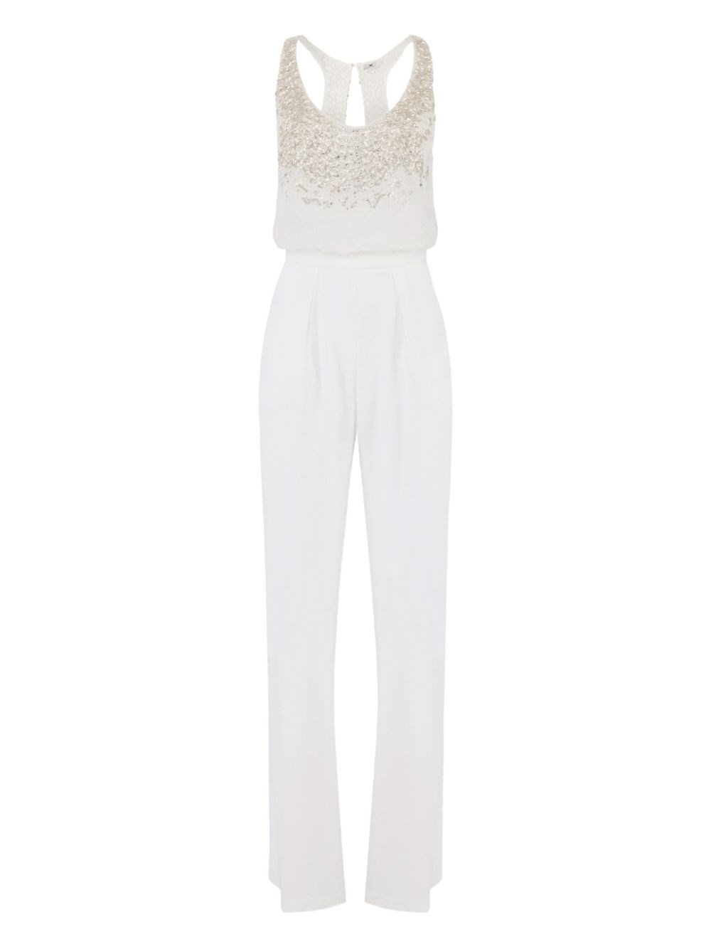 Elisabetta Franchi Jumpsuit With Decoration In Animal Print