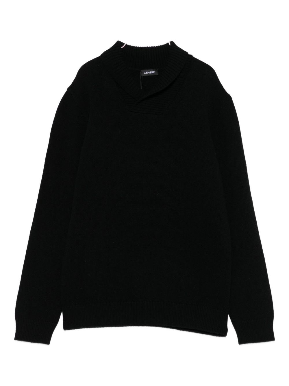 Cenere Shawl-collar Jumper In Multi
