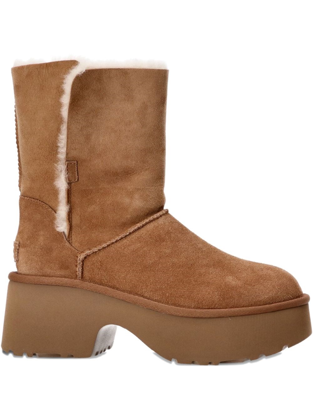 Ugg Suede Platform Boots In Brown
