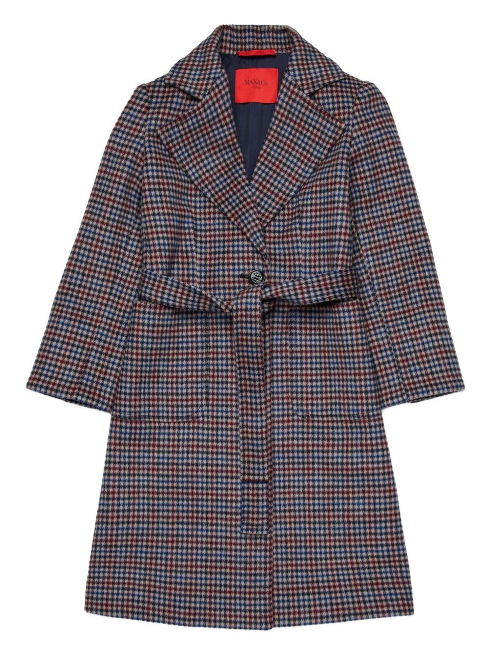 Max & Co Abrigo Midi - Rojo Oscuro In Blue