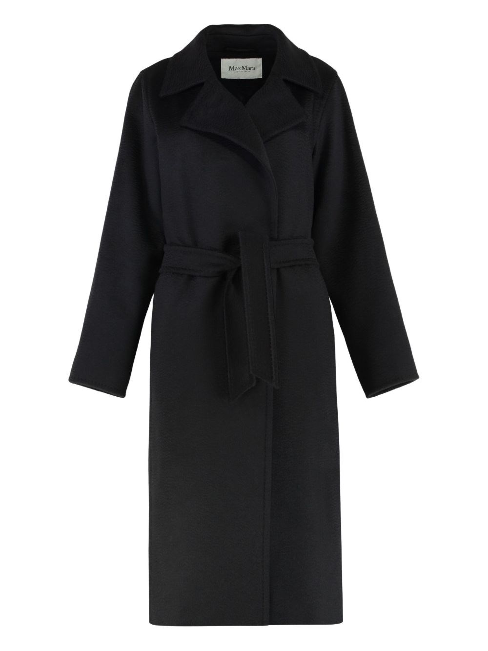 Max Mara Manuela Coat With Belt In Black