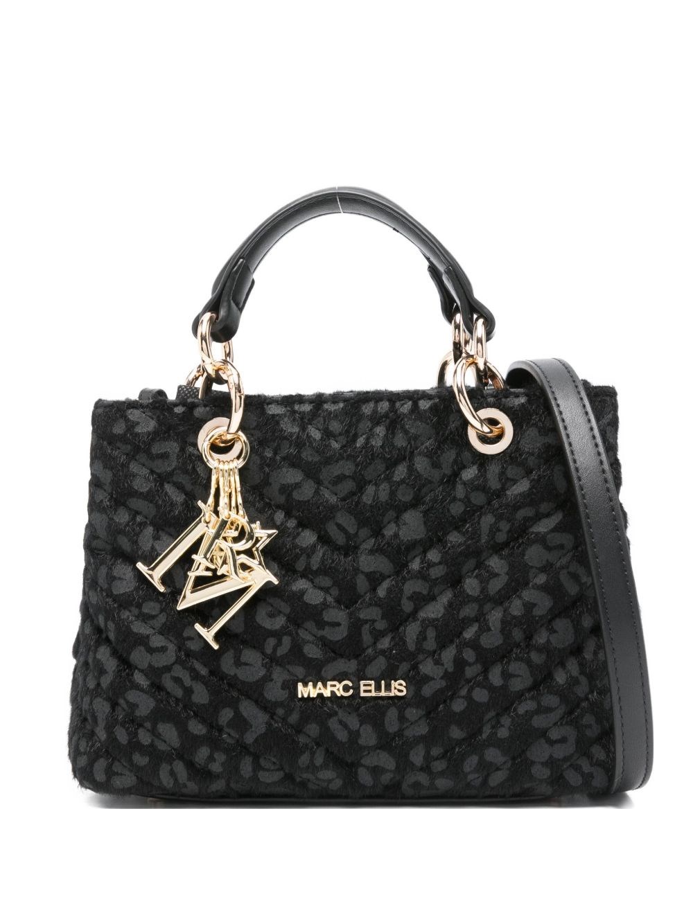 Marc Ellis Quilted Crossbody Bag In Black