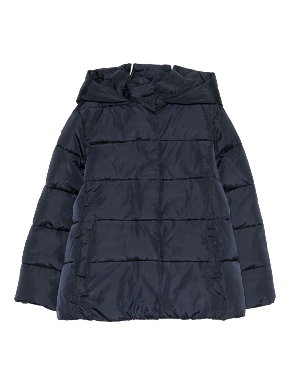Lalalù Hooded Coat In Black