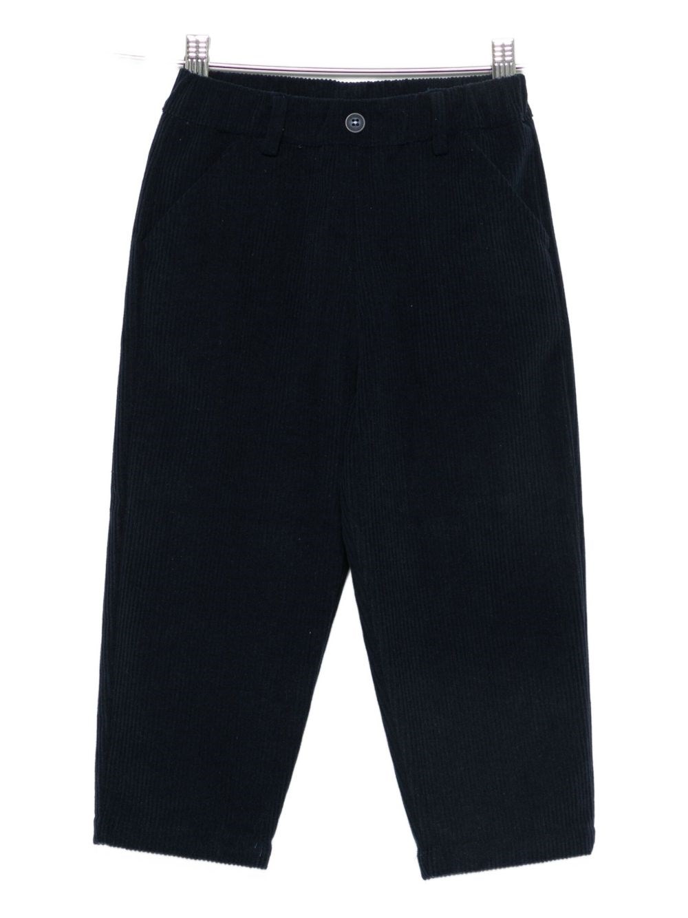 Lalalù Kids' Lalalu Blue Pants With Button And Zip In Black