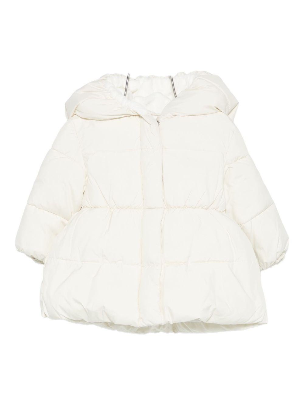 Lalalù Lalalu Padded Jacket With Hood In White